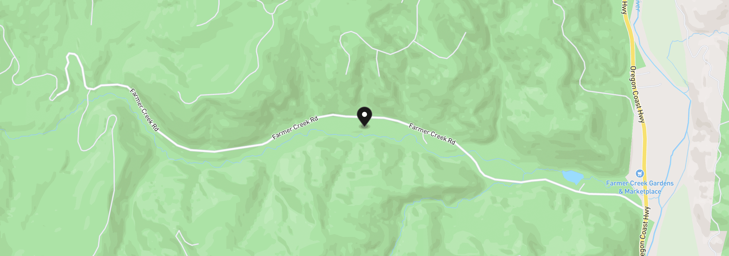 Map showing the location of 15575 Farmer Creek Rd, Cloverdale, OR 97112