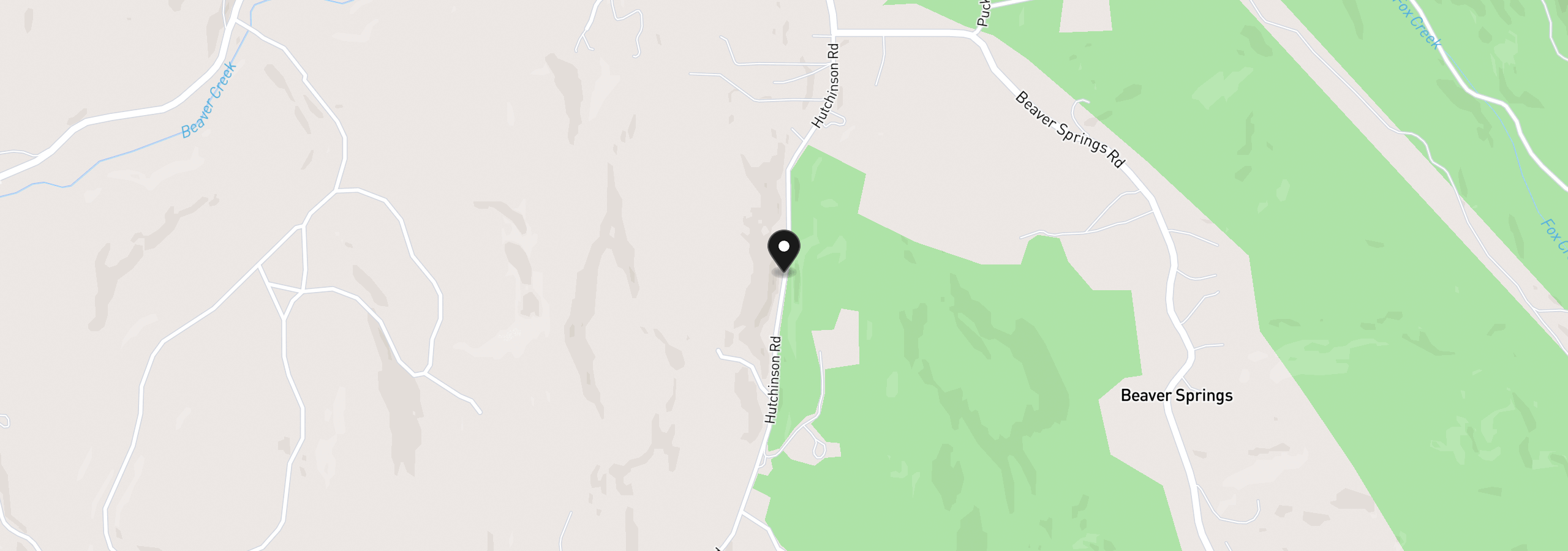 Map showing the location of 0000 Andy Thomas Rd, Rainier, OR 97048