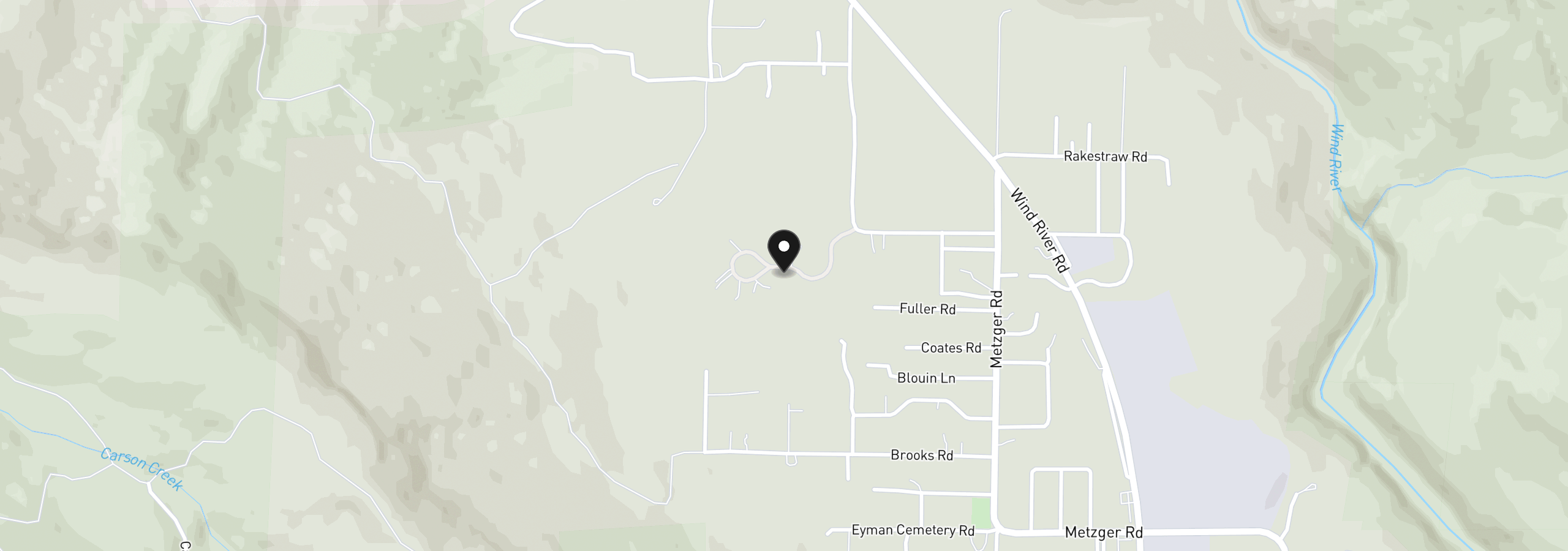 Map showing the location of 151 Russells Timber Ln, Carson, Wa 98610