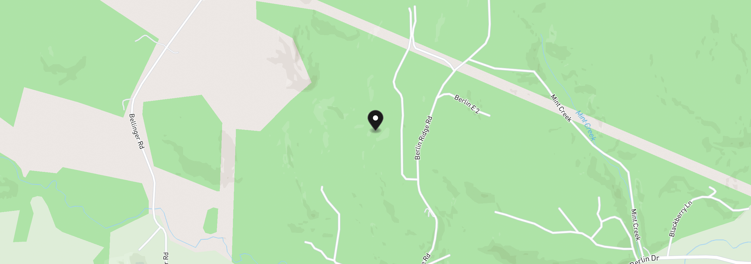 Map showing the location of 0 Berlin Ridge Rd, Lebanon, OR 97355
