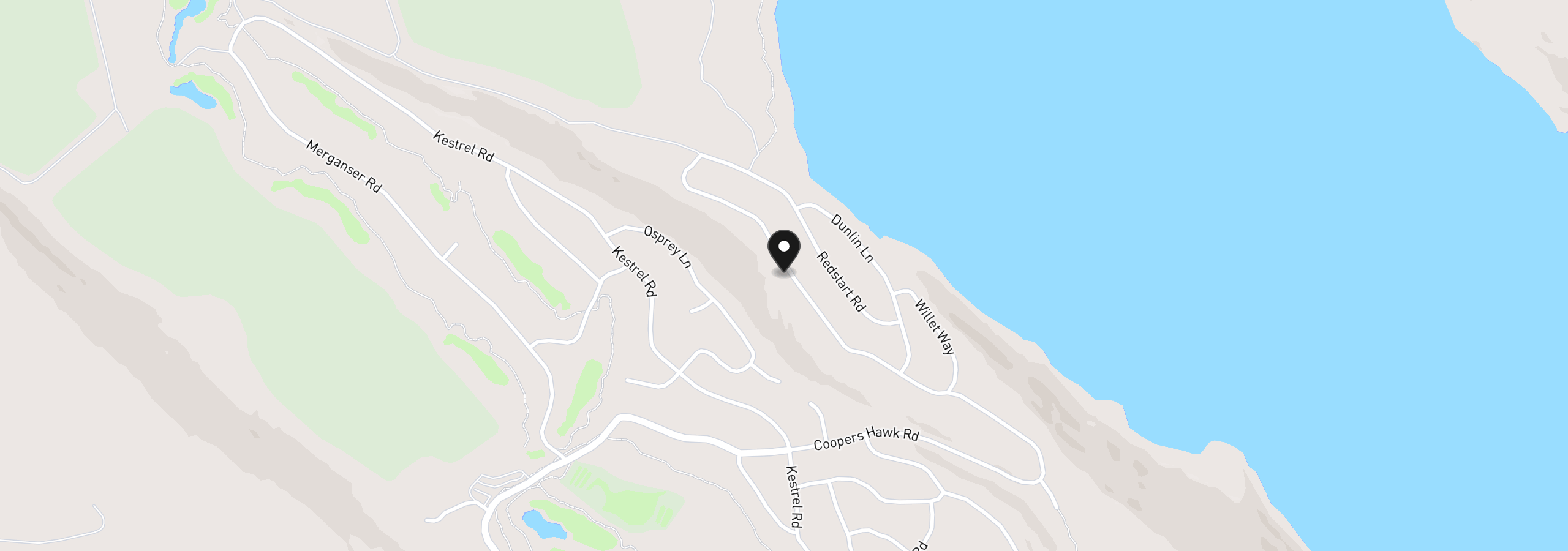 Map showing the location of Coopers Hawk Rd, Klamath Falls, OR 97601