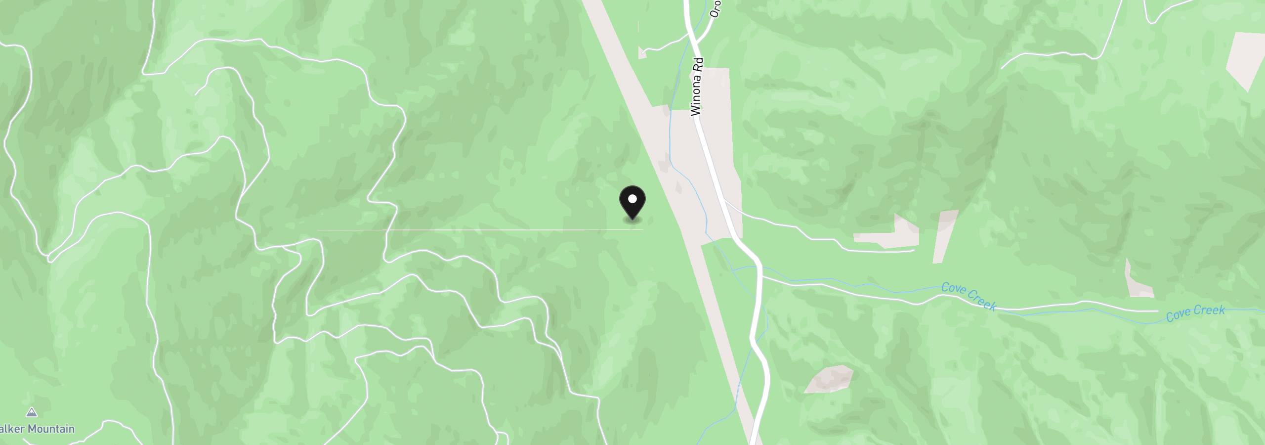 Map showing the location of 2602 Winona Rd, Grants Pass, OR 97526