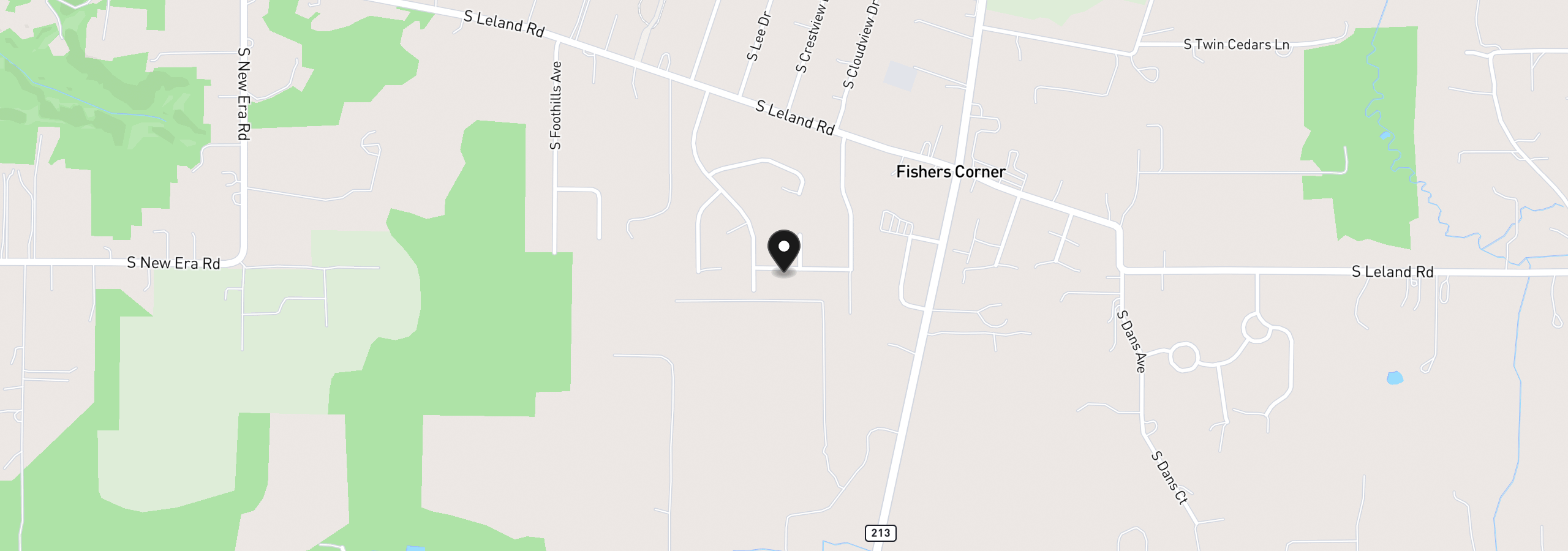 Map showing the location of 14400 S Ironwood Rd, Oregon City, OR 97045