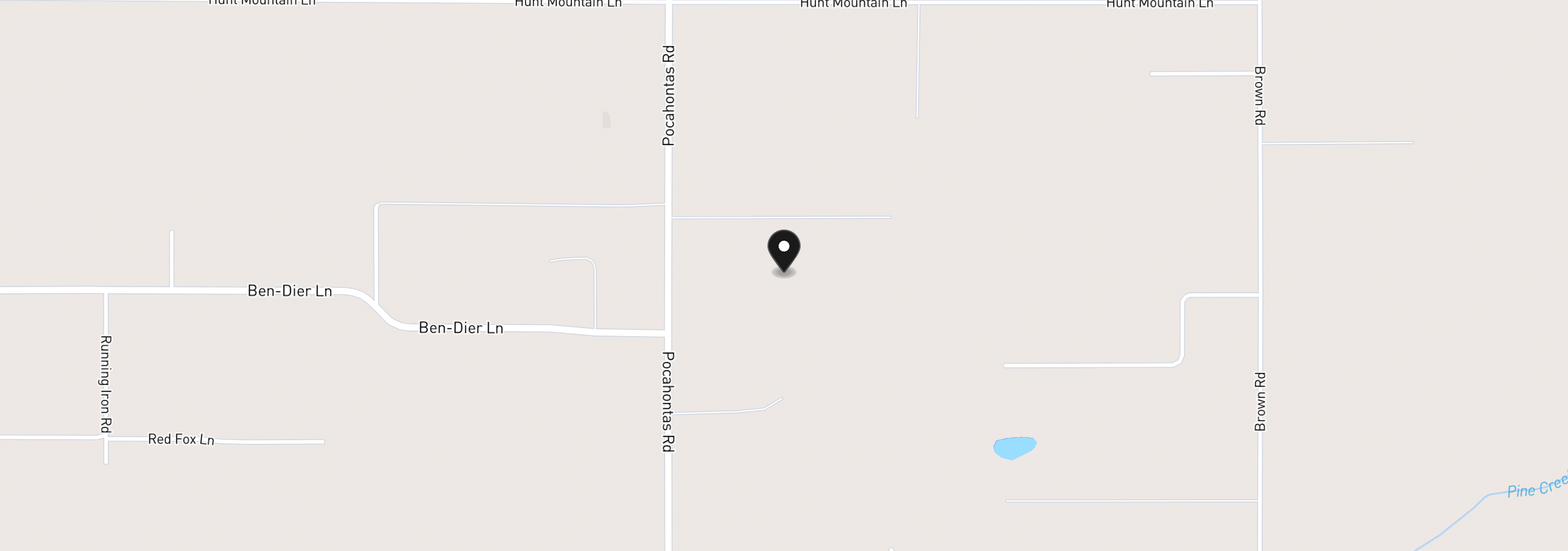 Map showing the location of 0 Pocahontas 2, Baker City, OR 97814