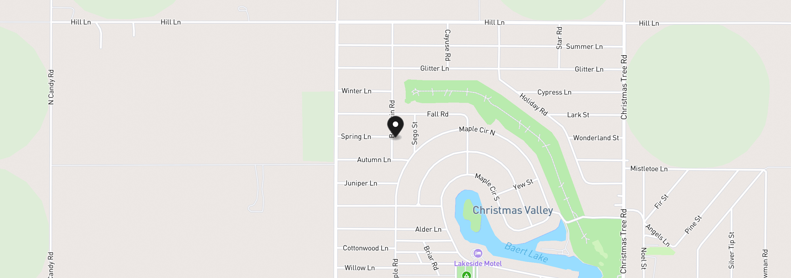 Map showing the location of 57585 Buckskin Rd, Christmas Valley, OR 97641