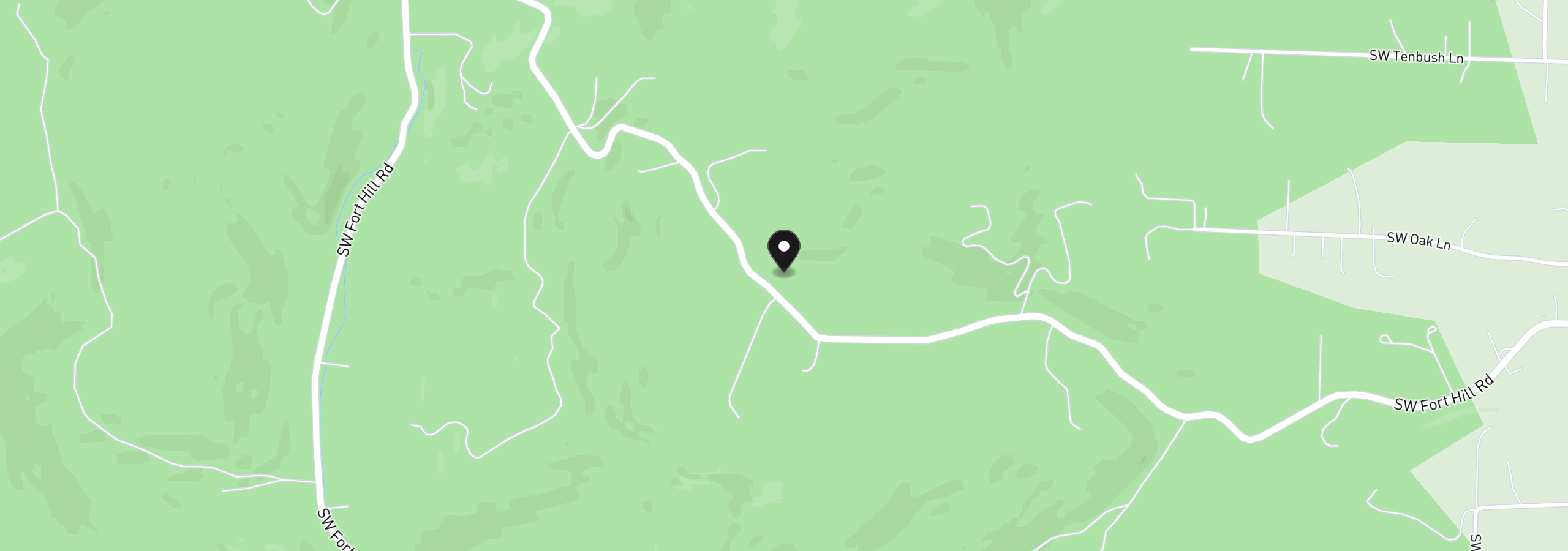 Map showing the location of 41114 SW Fort Hill Rd, Willamina, OR 97396