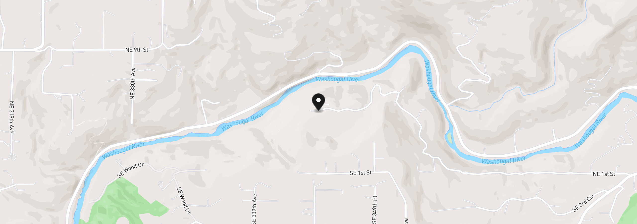 Map showing the location of 34406 NE 5th St, Washougal, Wa 98671