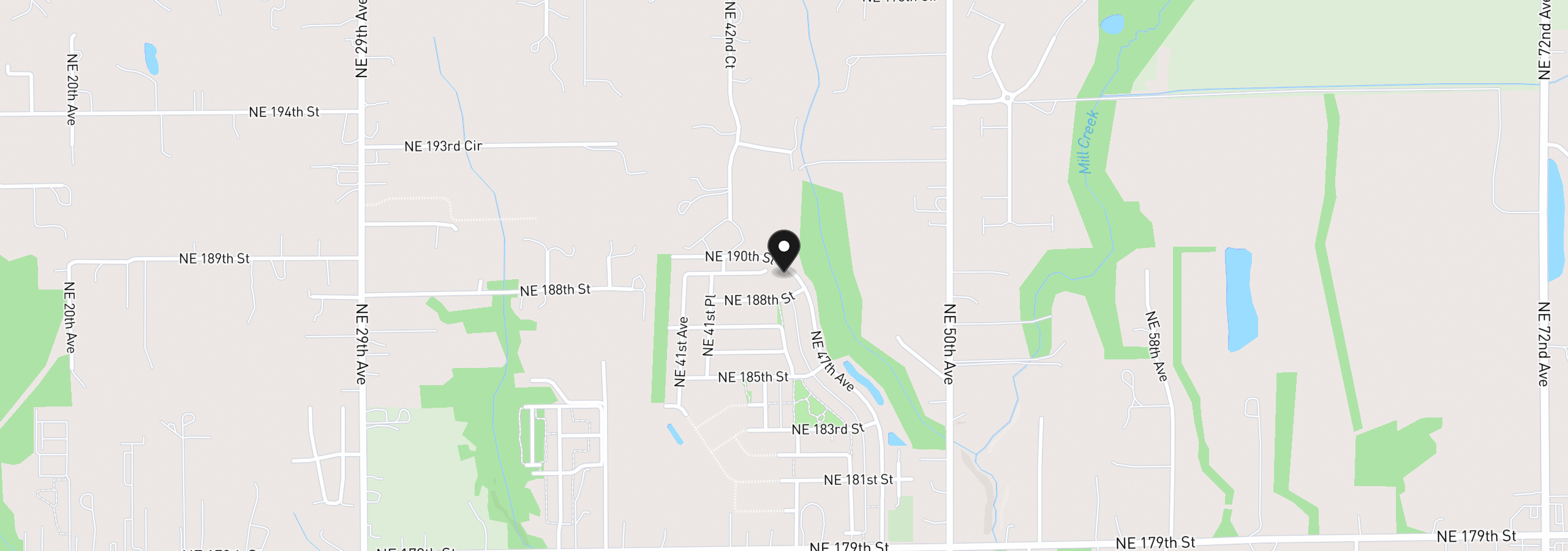 Map showing the location of 4315 NE 188th Cir, Vancouver, Wa 98686