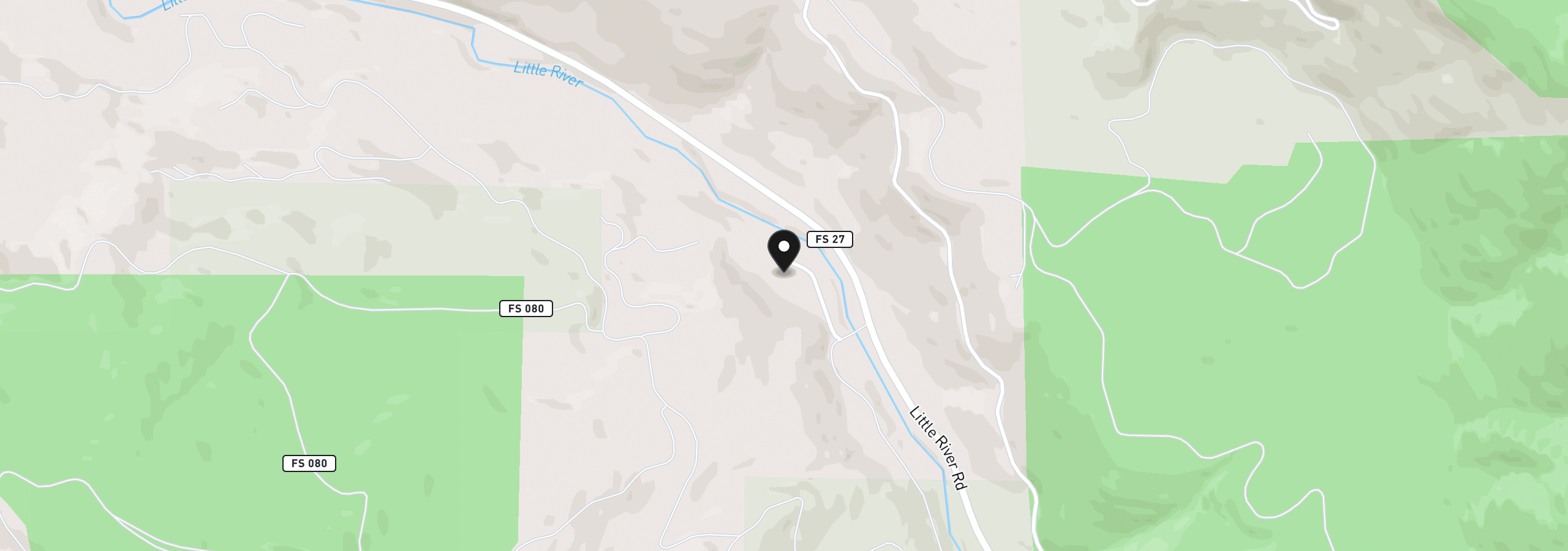 Map showing the location of 358 Anita Ln, Glide, OR 97443
