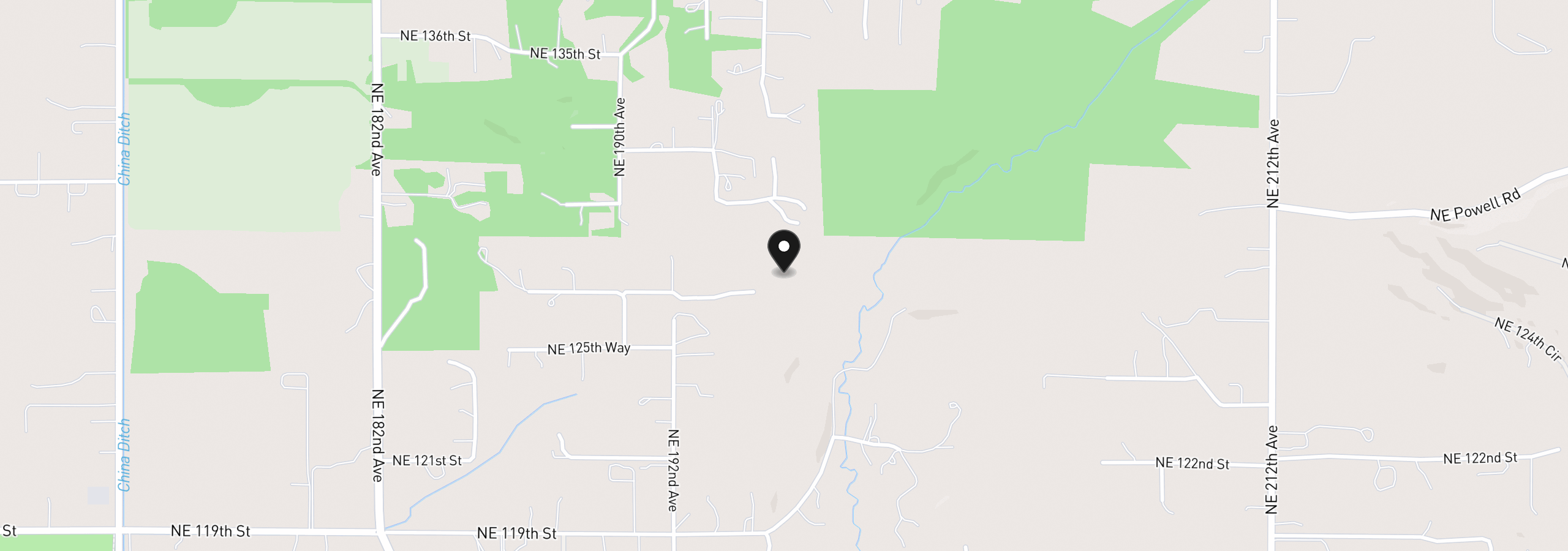 Map showing the location of 19018 NE 127th Cir, Brush Prairie, Wa 98606