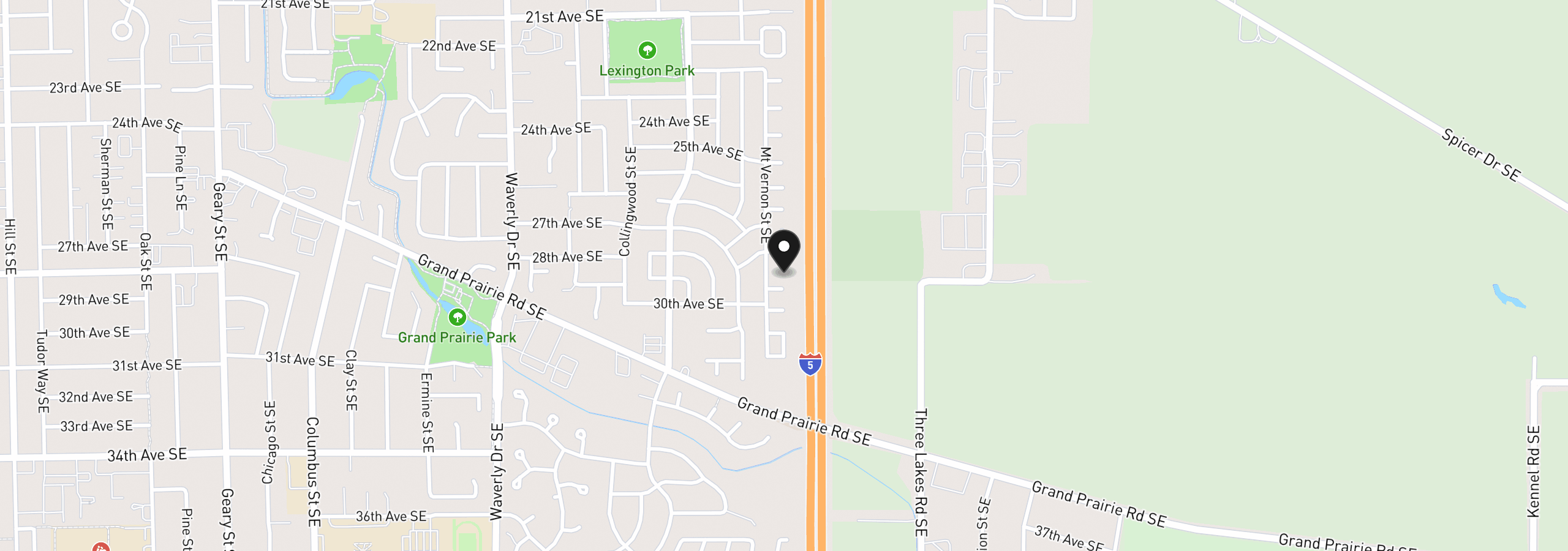 Map showing the location of 2859 Hancock Ct, Albany, OR 97322
