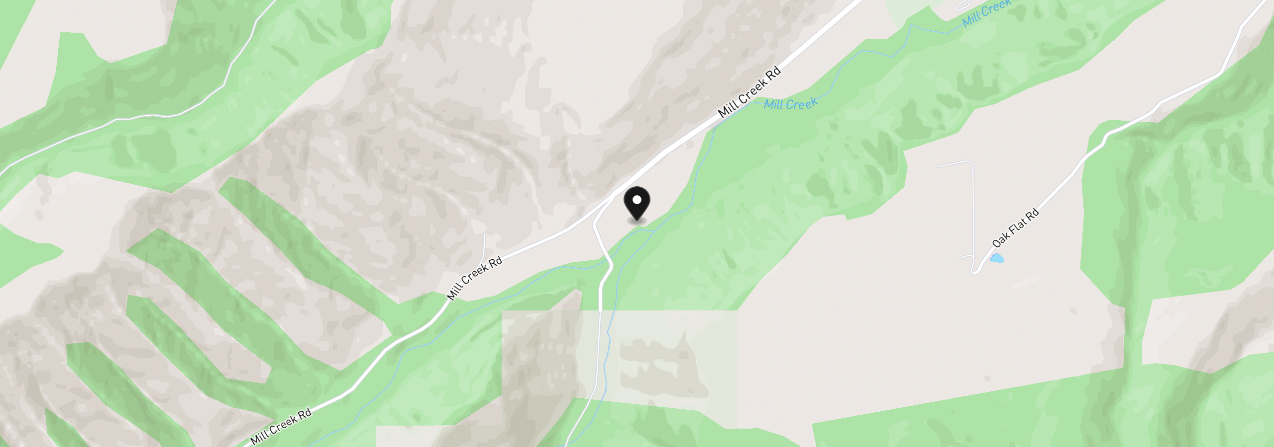 Map showing the location of 6800 Mill Creek Rd, The Dalles, OR 97058