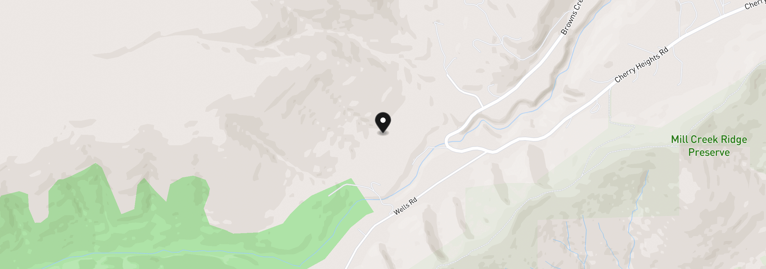 Map showing the location of 4695 Browns Creek Rd, The Dalles, OR 97058