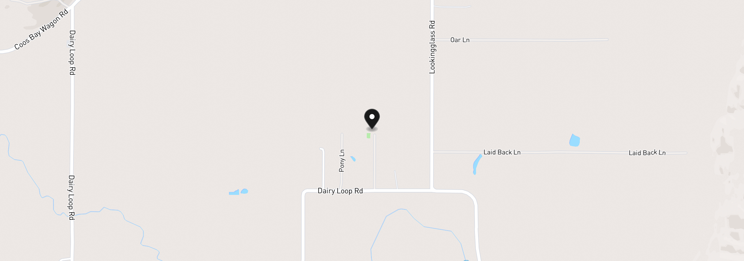 Map showing the location of 300 Mattie K Ln, Roseburg, OR 97471