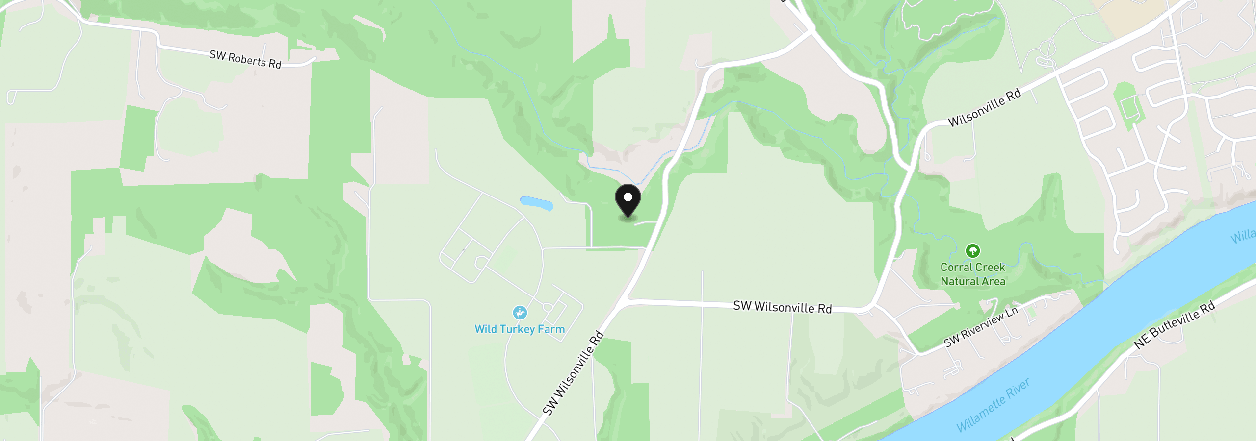 Map showing the location of 31451 SW Grahams Ferry Rd, Wilsonville, OR 97070