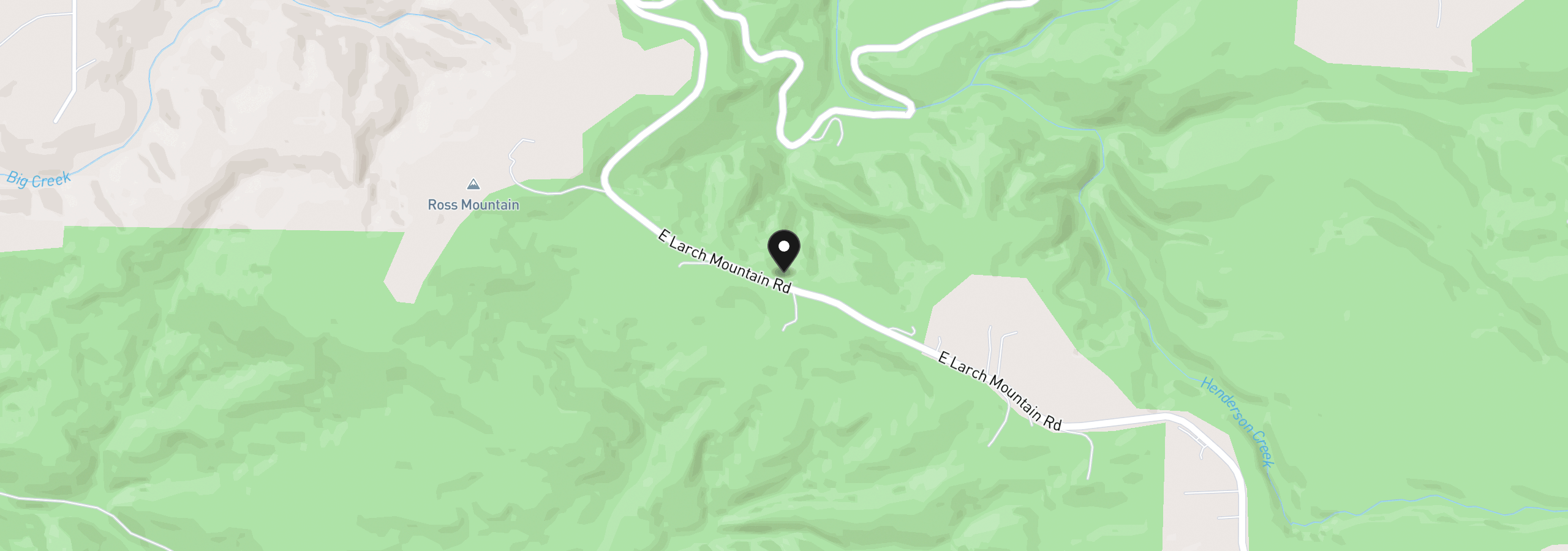 Map showing the location of E Larch Mountain Rd, Corbett, OR 97019