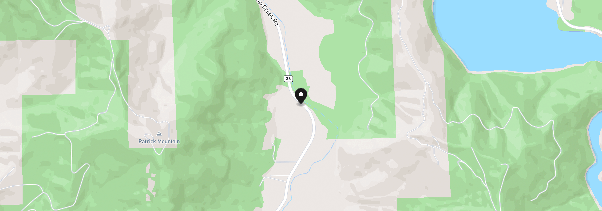 Map showing the location of 5586 Upper Cow Creek Rd, Azalea, OR 97410