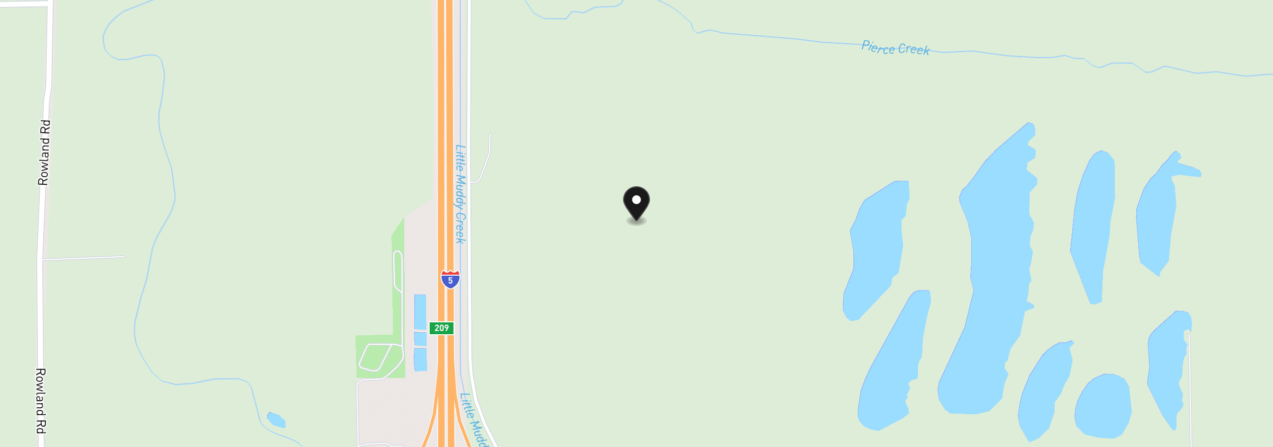 Map showing the location of Belts Dr, Harrisburg, OR 97446