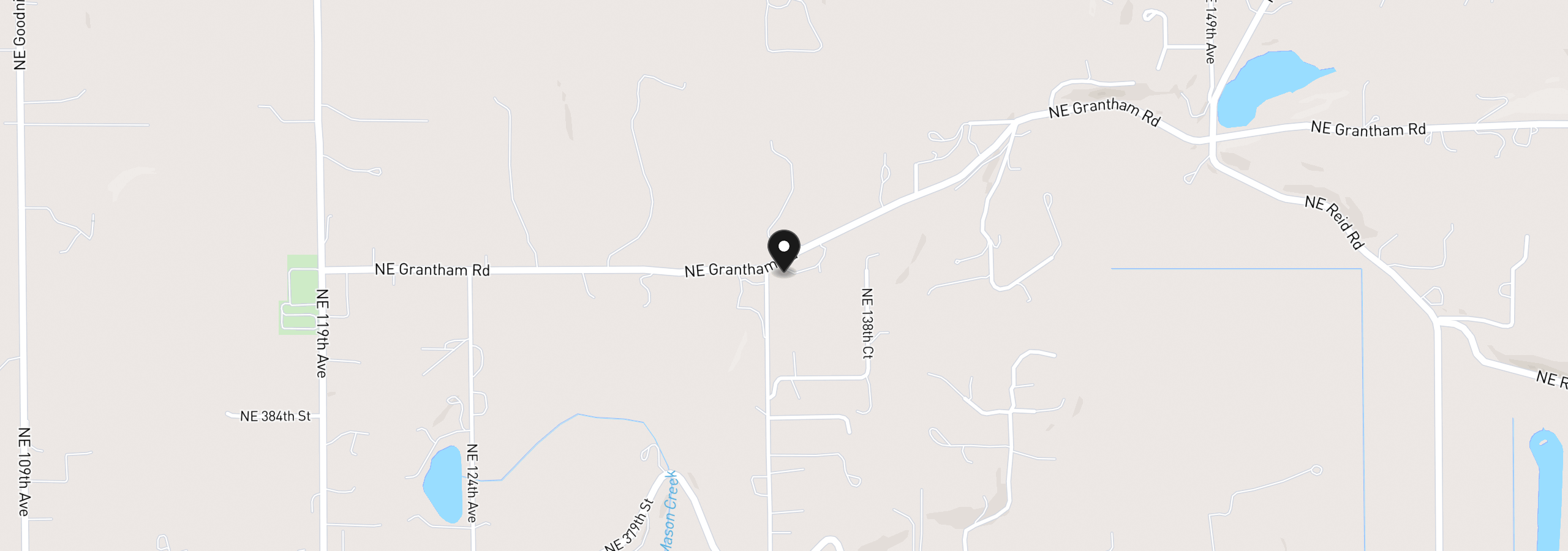 Map showing the location of 13505 NE Grantham Rd, Amboy, Wa 98601