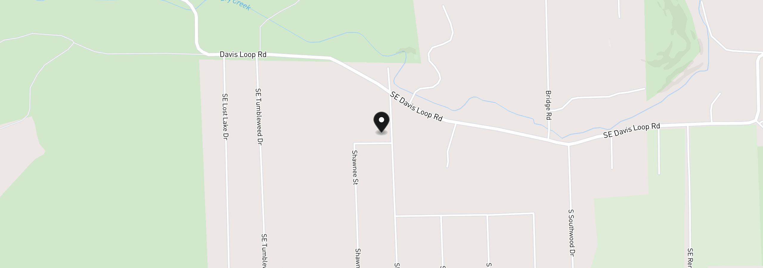 Map showing the location of SE Cayuse Rd Tl1000, Prineville, OR 97754