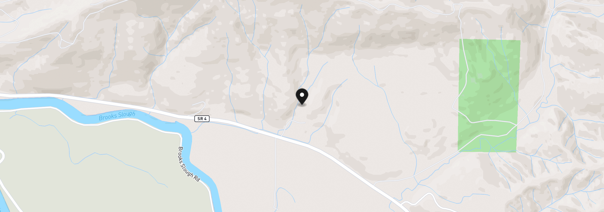 Map showing the location of 0 W State Route 4, Cathlamet, Wa 98612