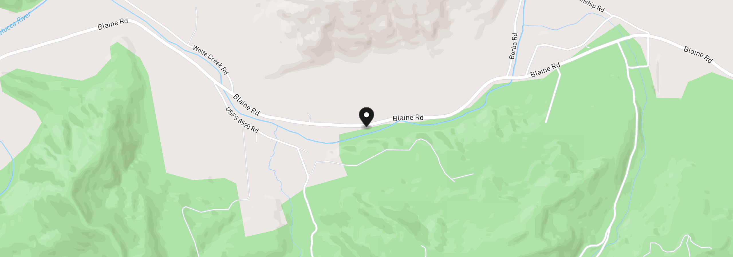 Map showing the location of 25555 Blaine Rd, Beaver, OR 97108