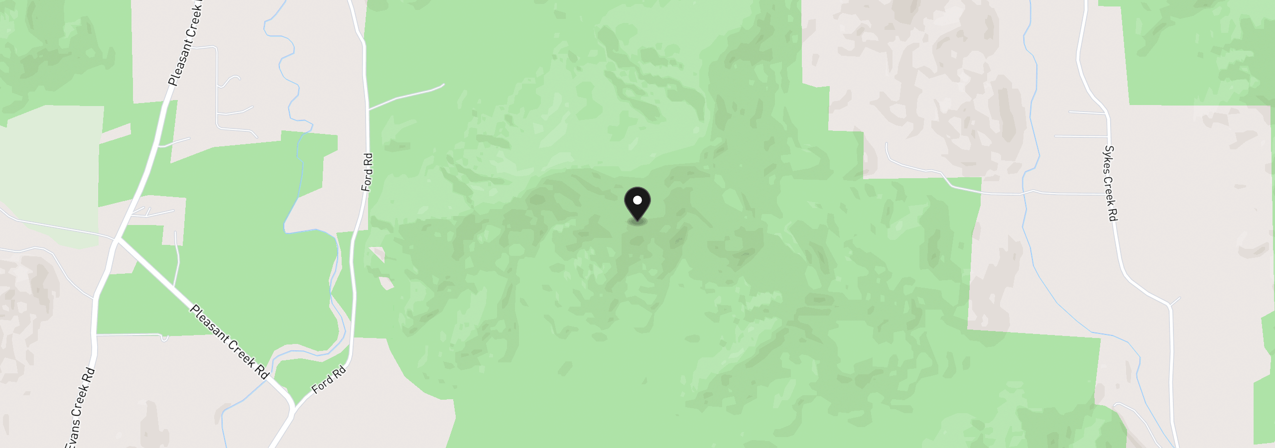 Map showing the location of Ford Rd, Rogue River, OR 97537