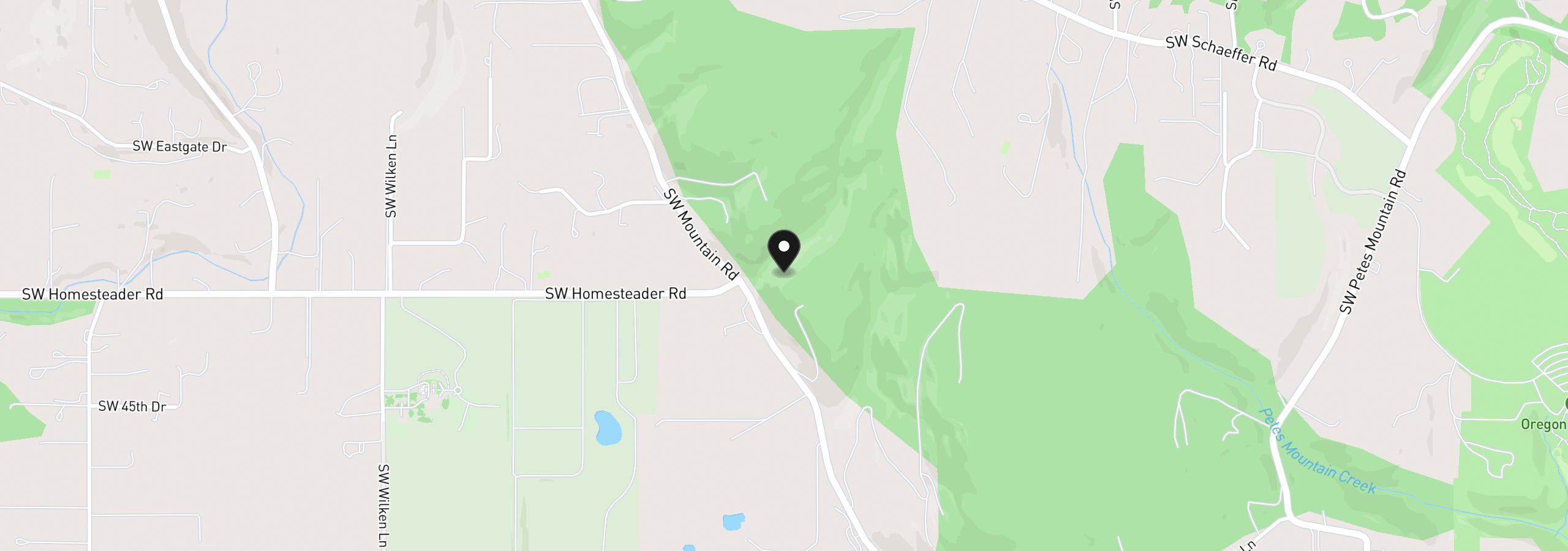Map showing the location of 00 Mountain Rd, West Linn, OR 97068