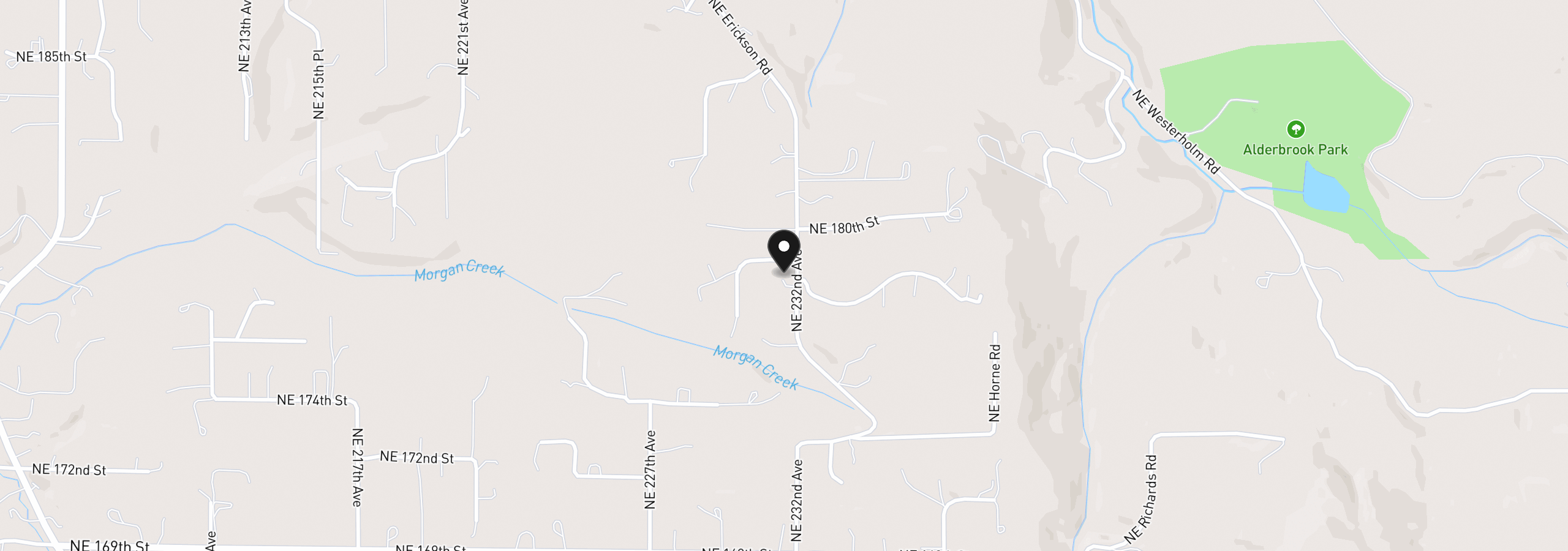 Map showing the location of 17716 NE 232nd Ave, Brush Prairie, Wa 98606