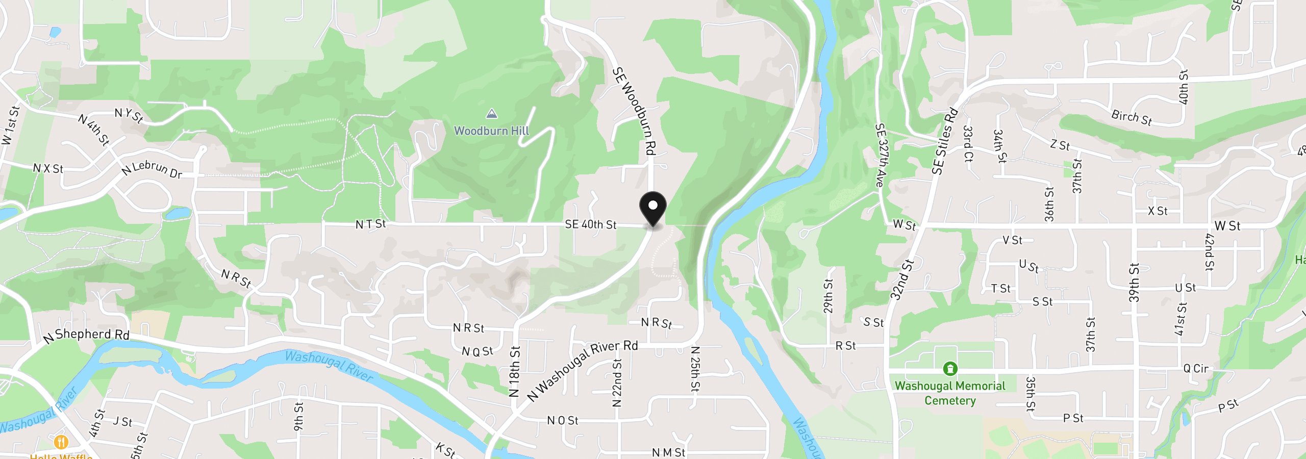 Map showing the location of 0 Green View Estates 2, Washougal, Wa 98671