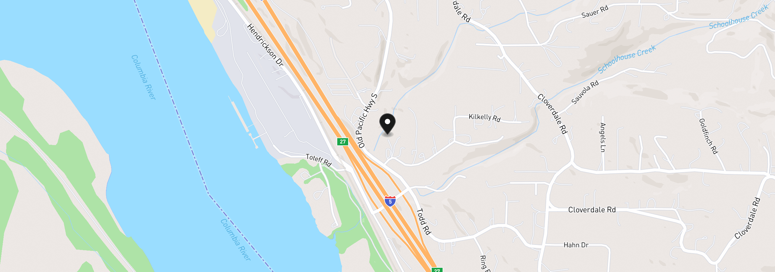 Map showing the location of 140 Kilkelly Rd, Kalama, Wa 98625