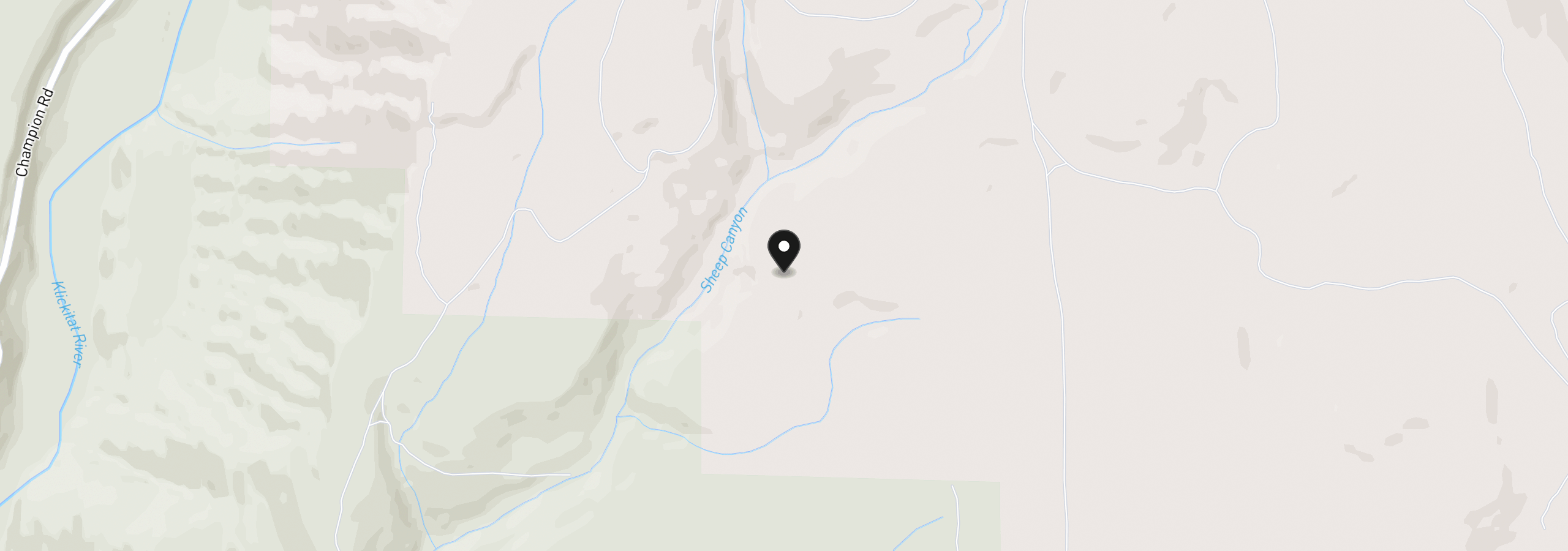 Map showing the location of Lot 13 Greyback Mtn Rd 13, Goldendale, Wa 98620