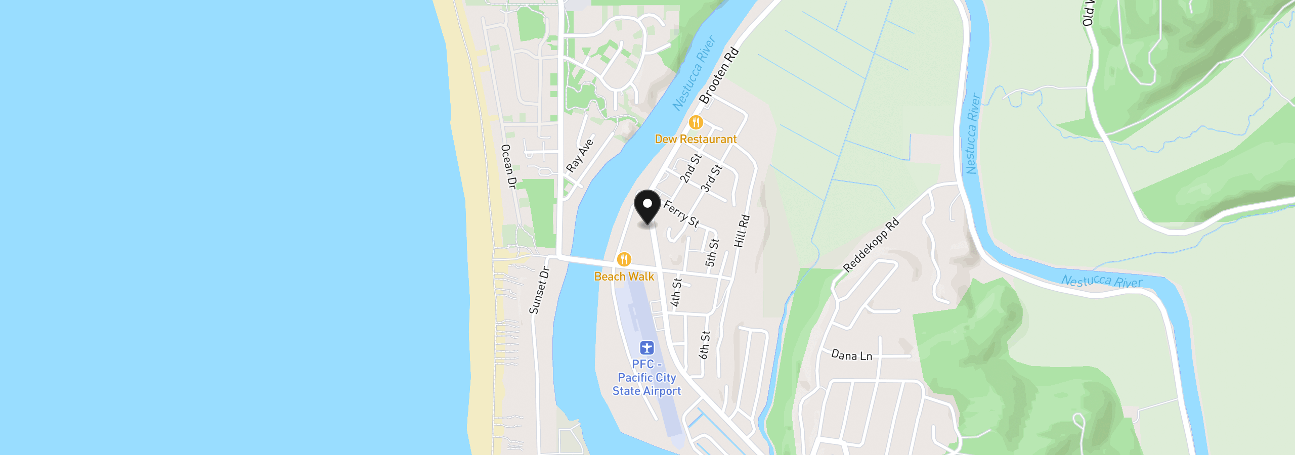 Map showing the location of Tl 8102, Pacific City, OR 97135