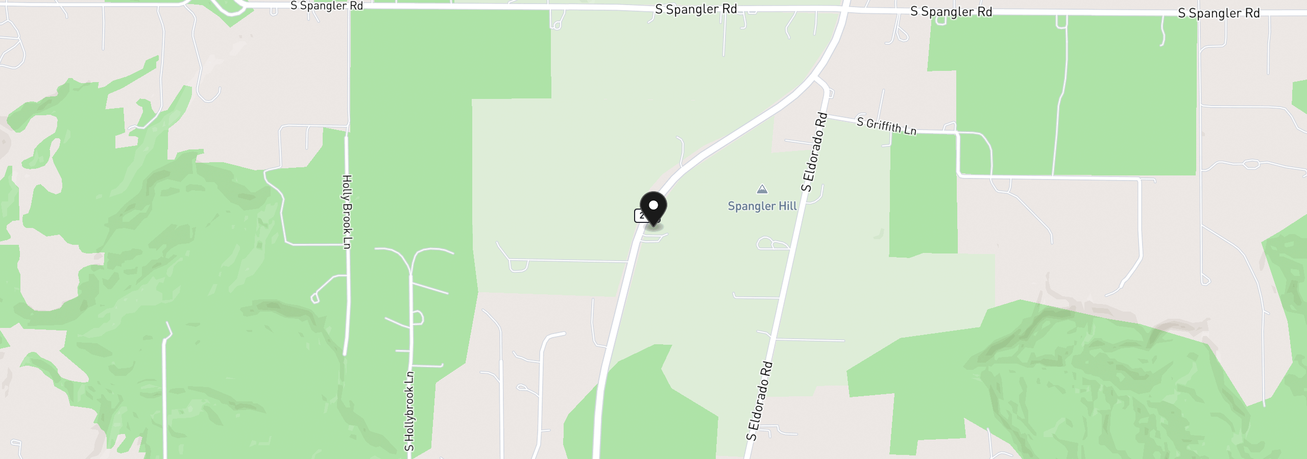 Map showing the location of 24450 S Highway 213, Mulino, OR 97042