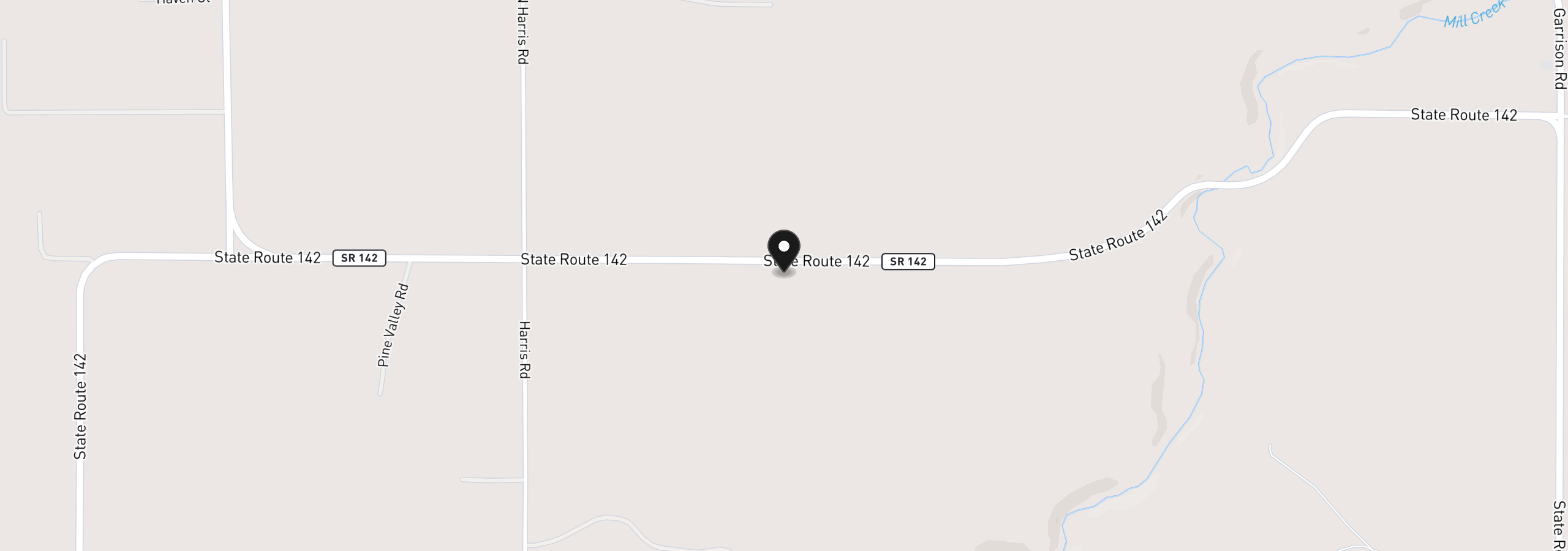 Map showing the location of 2444 Highway 142, Goldendale, Wa 98620