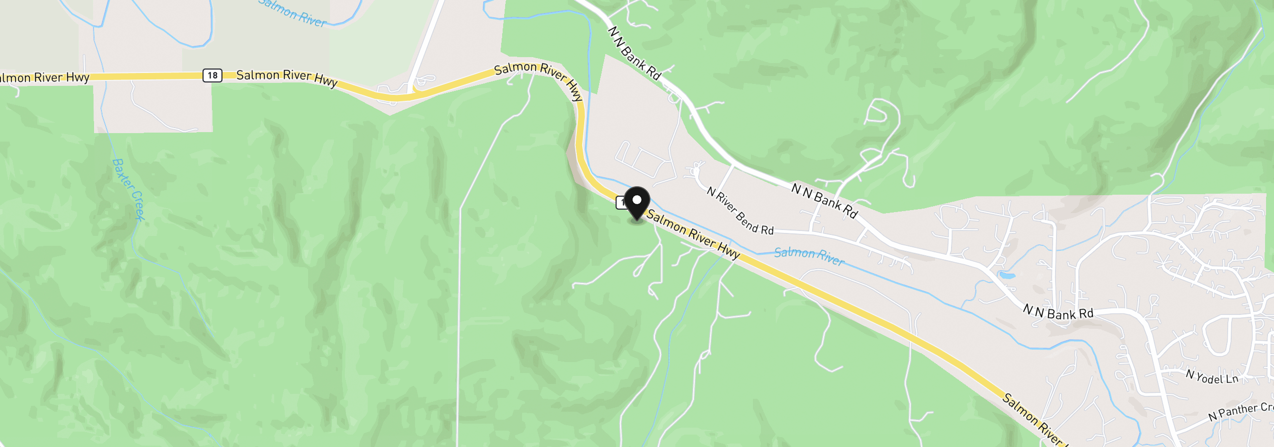 Map showing the location of 1986 Salmon River Hwy, Otis, OR 97368