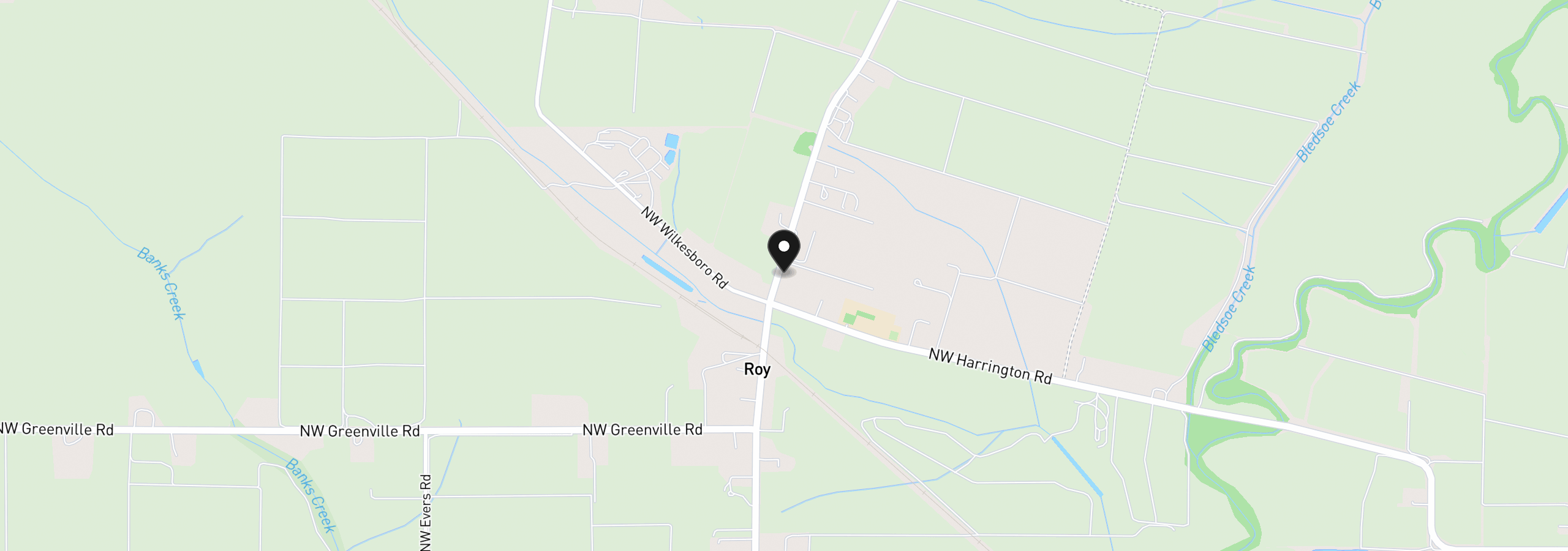 Map showing the location of 10518 NW Roy Rd, Banks, OR 97106