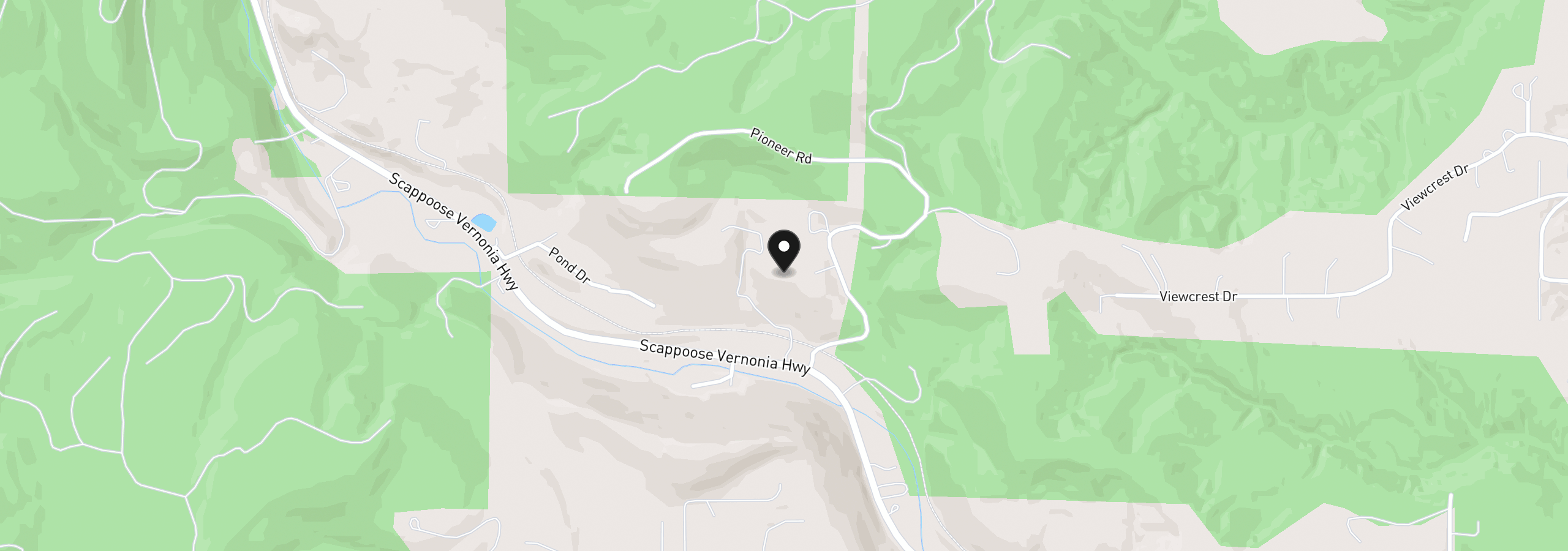 Map showing the location of 438808 Vl, Scappoose, OR 97056