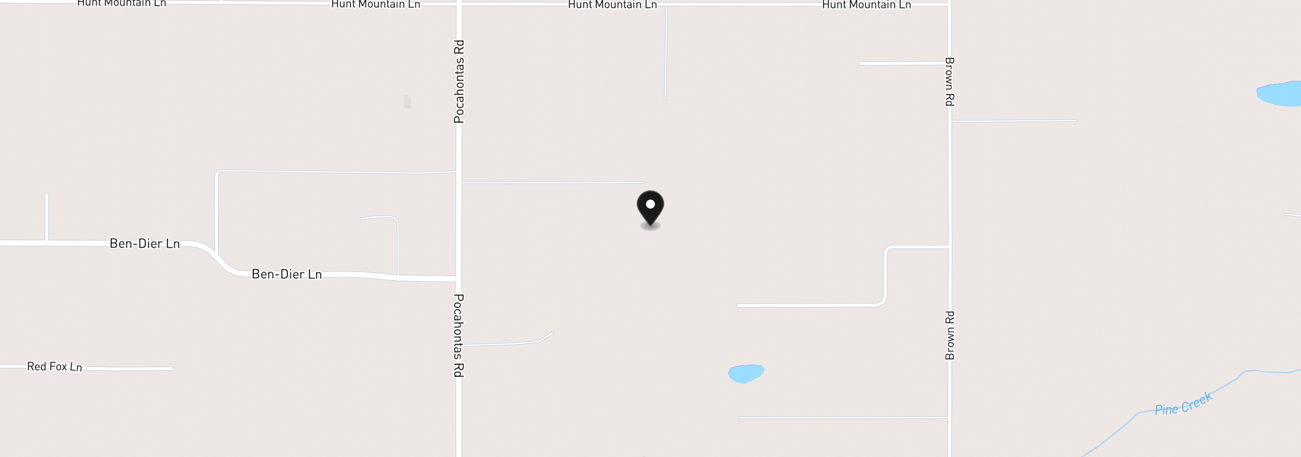 Map showing the location of 0 Pocahontas Rd 3, Baker City, OR 97814