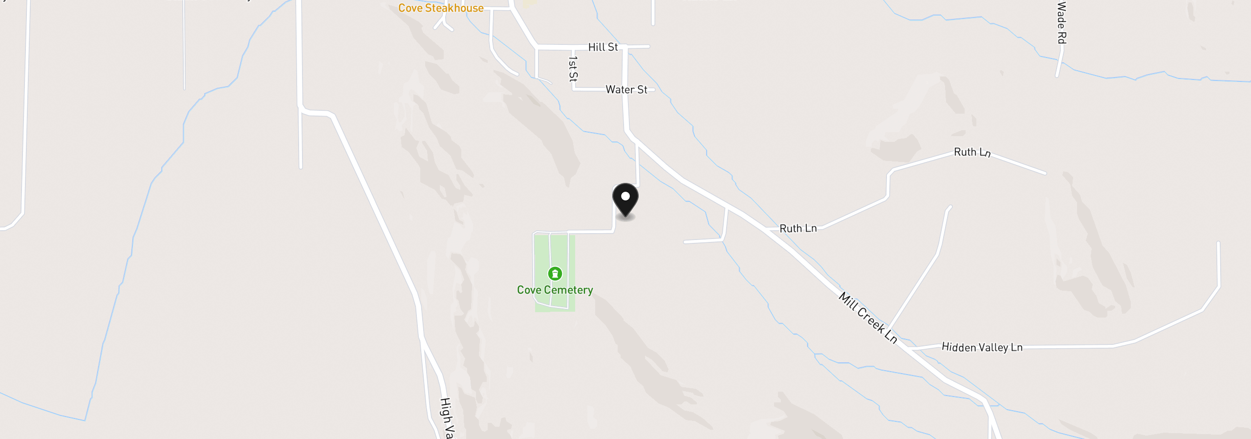 Map showing the location of 0 Rose Ridge Rd 3, Cove, OR 97824