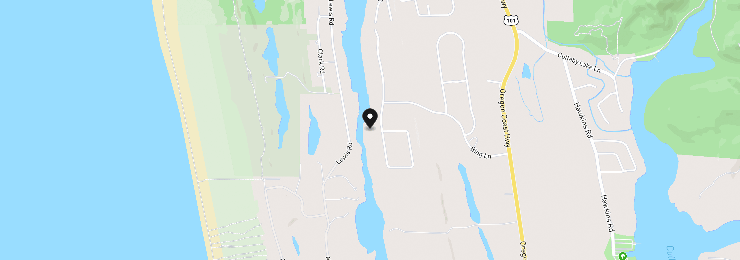Map showing the location of 90250 Hobie Rd, Warrenton, OR 97146