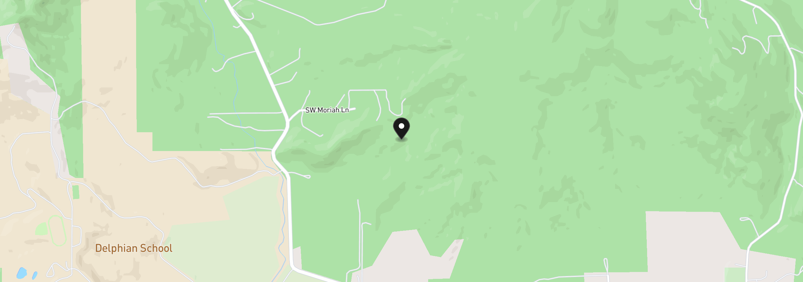 Map showing the location of 0 SW Rock Creek Rd., Sheridan, OR 97378