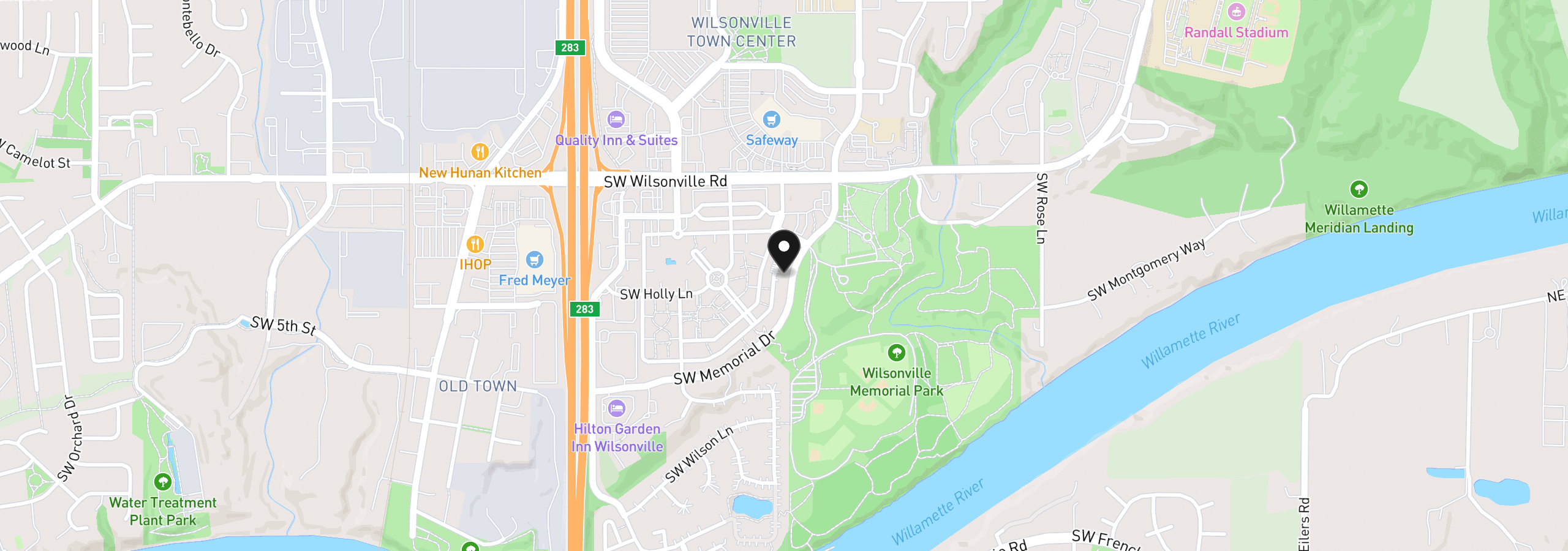 Map showing the location of 30366 SW Ruth St 70, Wilsonville, OR 97070