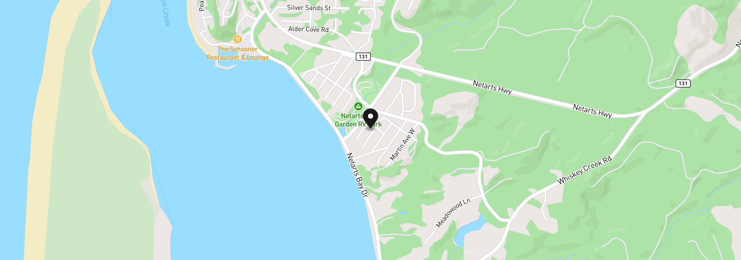 Map showing the location of 2255 W Oregon St, Netarts, OR 97143