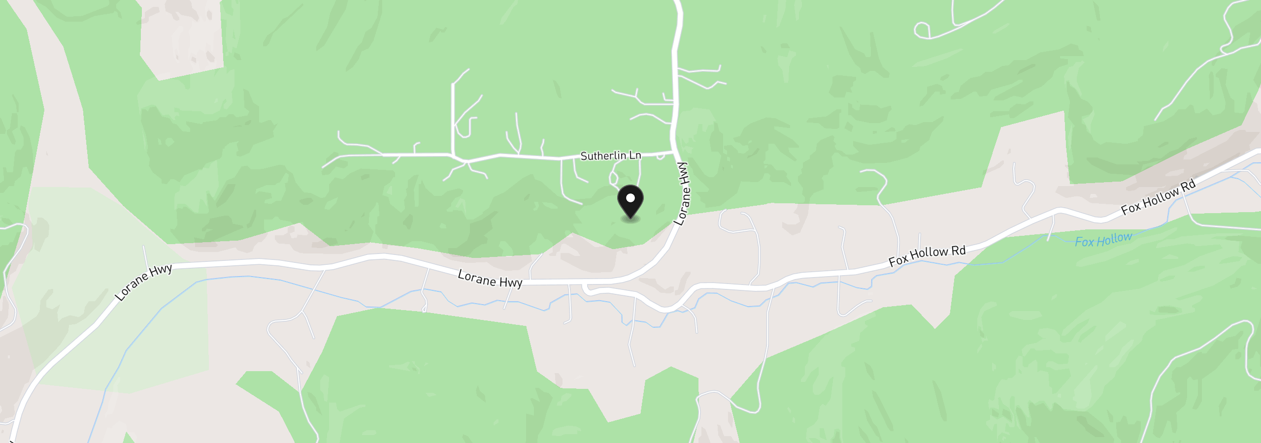 Map showing the location of 0 Sutherlin Ln 01100, Eugene, OR 97405