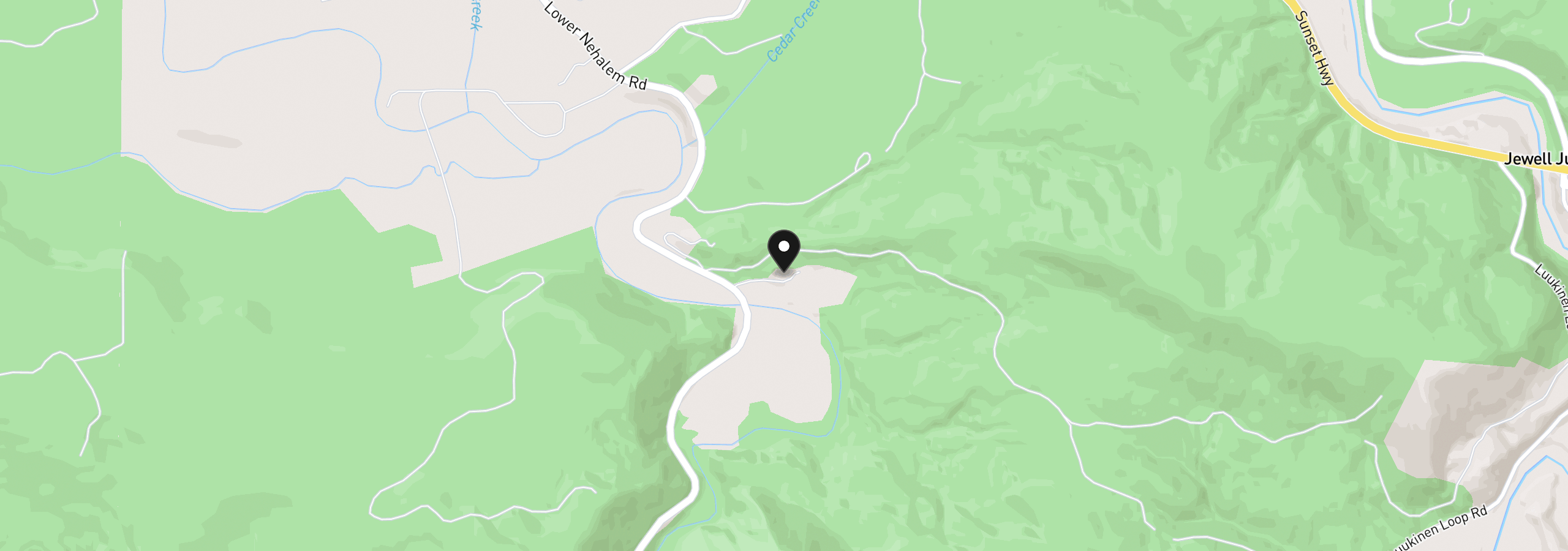 Map showing the location of 81165 81167 Lower Nehalem Rd, Elsie, OR 97138
