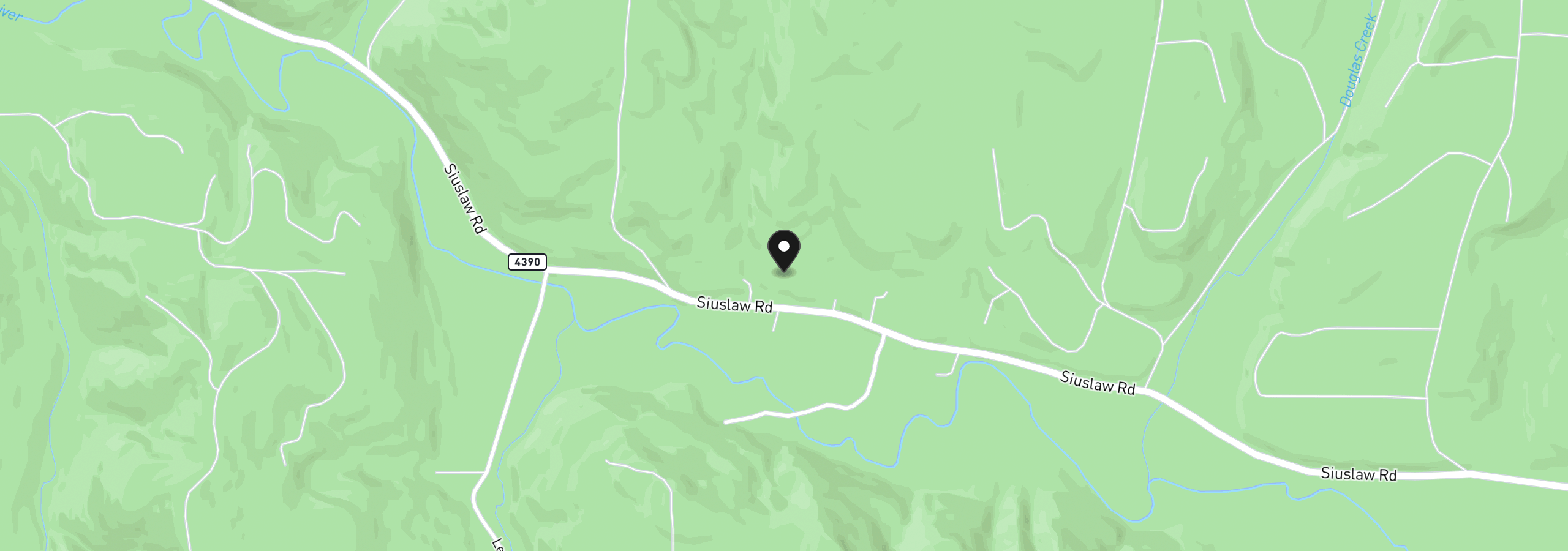 Map showing the location of 25797 Siuslaw River Rd, Lorane, OR 97451