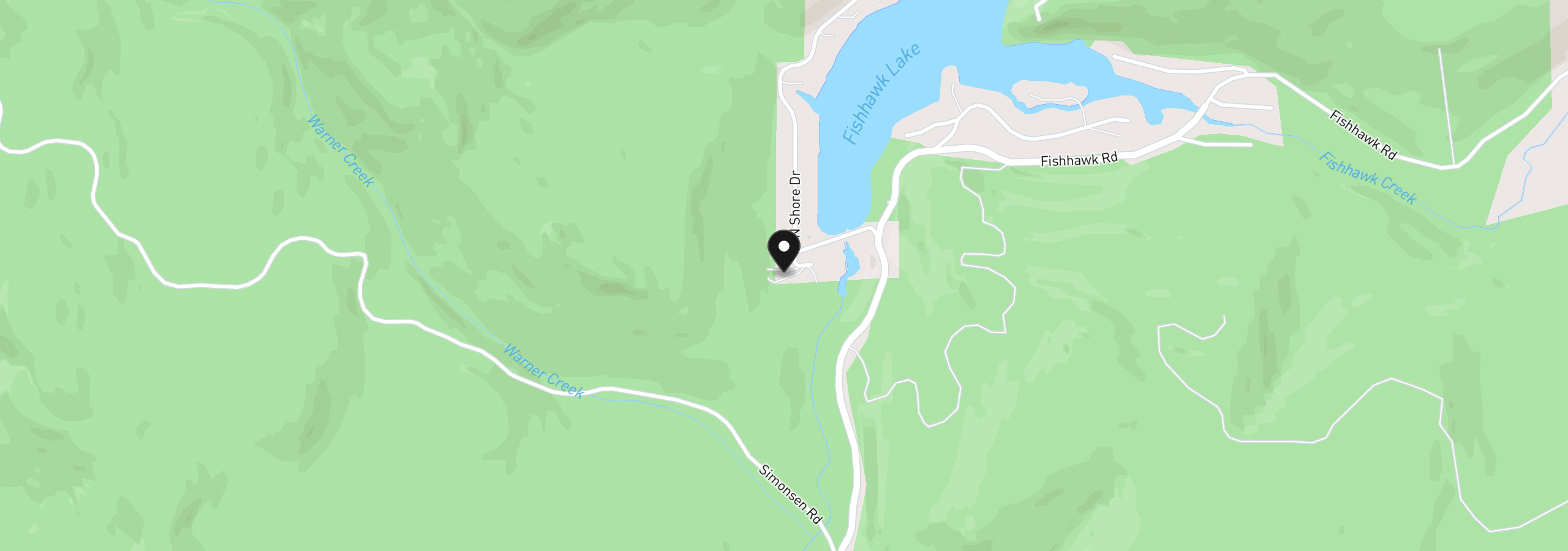 Map showing the location of 71267 Northshore Dr, Birkenfeld, OR 97016