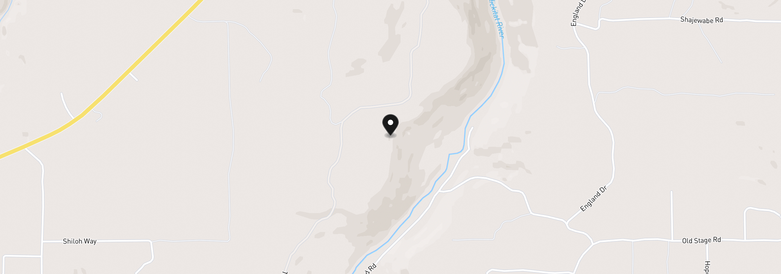 Map showing the location of 0 Nka Thompson Trail, Goldendale, Wa 98620