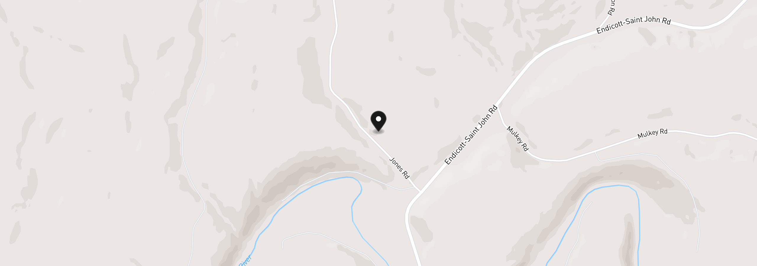 Map showing the location of Jones Rd, St. John, Wa 99171